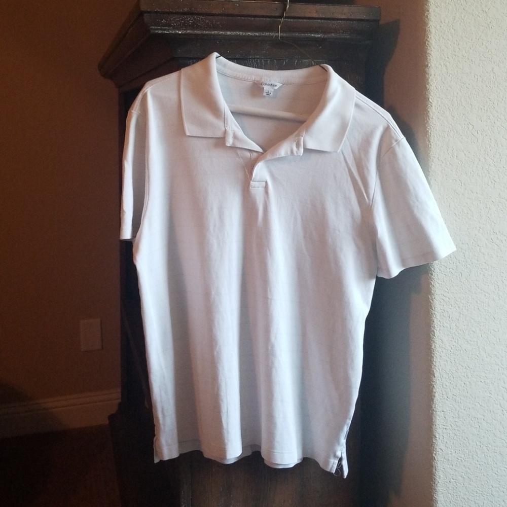 White Calvin Klein polo